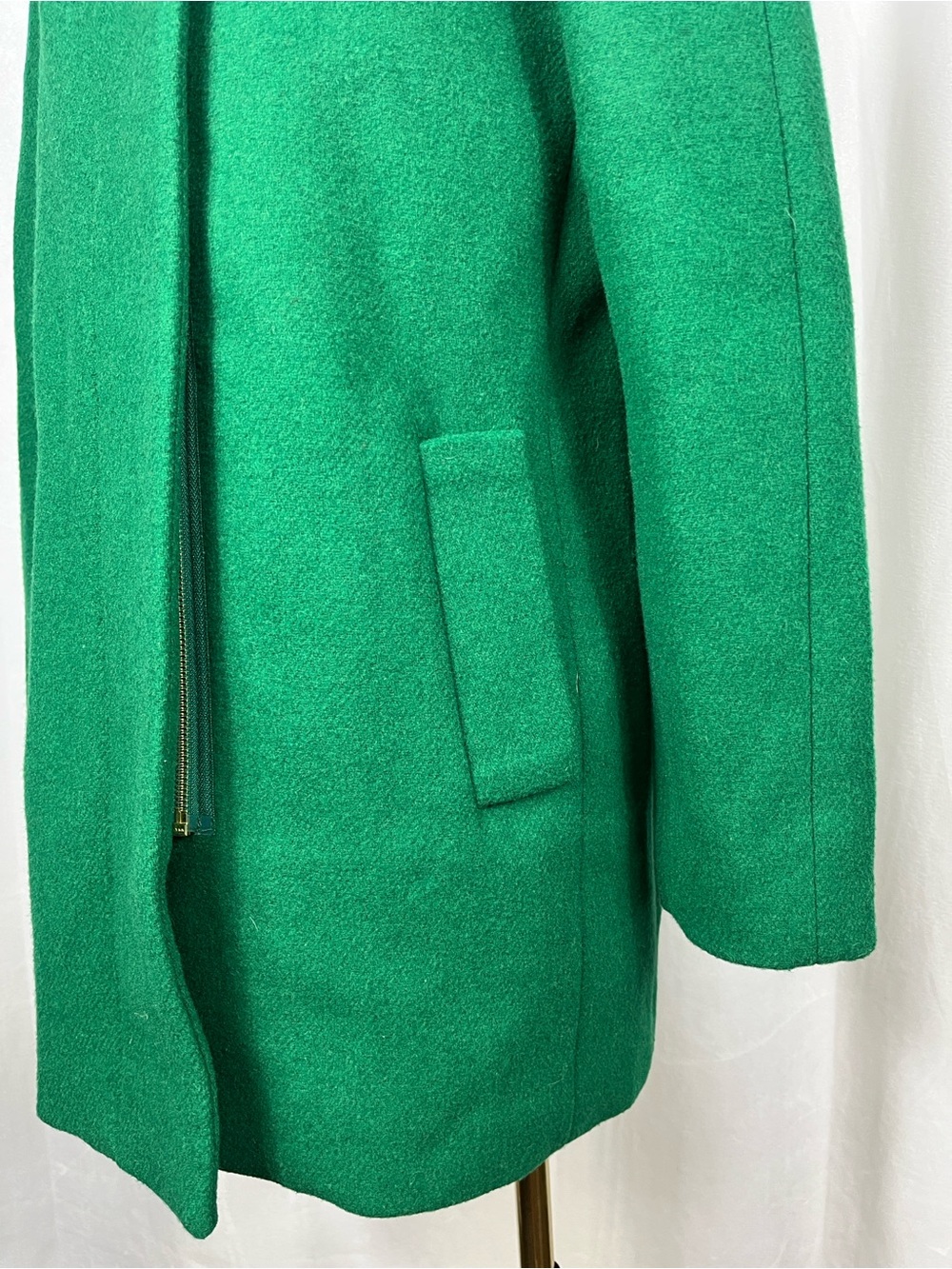 J. Crew Mercantile City Coat in Green. - Picture 8 of 12